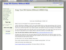 Tablet Screenshot of copywiigameswithoutmods.wikidot.com