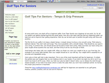 Tablet Screenshot of golf-tips-for-seniors.wikidot.com