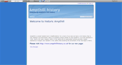 Desktop Screenshot of ampthillhistory.wikidot.com
