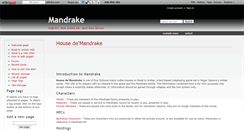 Desktop Screenshot of mandrake.wikidot.com