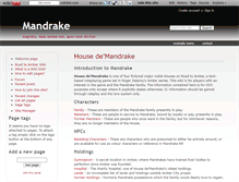 Tablet Screenshot of mandrake.wikidot.com