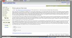 Desktop Screenshot of findapersonfree.wikidot.com