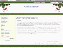 Tablet Screenshot of cleburnelibrary.wikidot.com