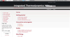 Desktop Screenshot of integratedthermodynamics.wikidot.com