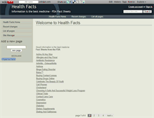 Tablet Screenshot of healthfacts.wikidot.com
