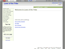 Tablet Screenshot of lawsofthetribe.wikidot.com
