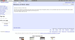 Desktop Screenshot of minionsofmirth.wikidot.com