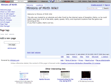 Tablet Screenshot of minionsofmirth.wikidot.com