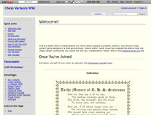 Tablet Screenshot of chessvariants.wikidot.com