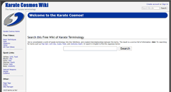 Desktop Screenshot of karate-cosmos.wikidot.com