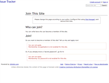 Tablet Screenshot of issue-tracking.wikidot.com