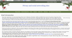 Desktop Screenshot of privacyandsocialnetworkingsites.wikidot.com
