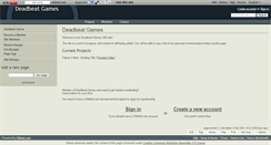 Desktop Screenshot of deadbeat.wikidot.com