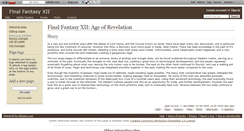 Desktop Screenshot of ffxiiaor.wikidot.com