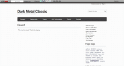 Desktop Screenshot of darkmetalgame.wikidot.com