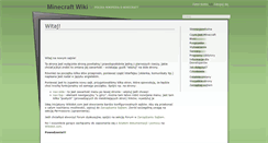 Desktop Screenshot of minecraft-pl.wikidot.com
