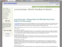 Tablet Screenshot of lovehoroscopes.wikidot.com