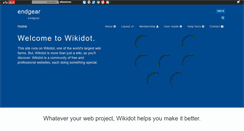 Desktop Screenshot of endgear.wikidot.com