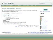 Tablet Screenshot of project-template.wikidot.com