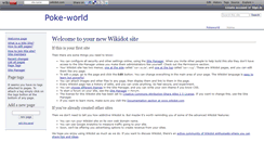Desktop Screenshot of pokeworld.wikidot.com