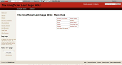 Desktop Screenshot of lostsaga.wikidot.com