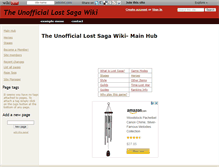 Tablet Screenshot of lostsaga.wikidot.com