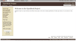 Desktop Screenshot of openbookproject.wikidot.com