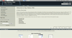 Desktop Screenshot of gayhistory.wikidot.com