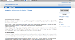 Desktop Screenshot of educationinindianvillages.wikidot.com
