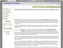Tablet Screenshot of csi-miami.wikidot.com