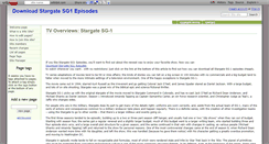 Desktop Screenshot of downloadstargatesg1episodes.wikidot.com