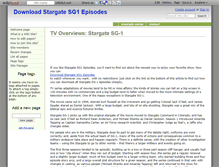 Tablet Screenshot of downloadstargatesg1episodes.wikidot.com