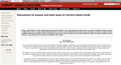 Desktop Screenshot of corruptnigerians.wikidot.com