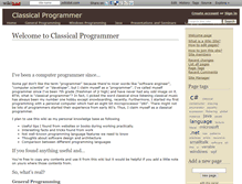 Tablet Screenshot of classicalprogrammer.wikidot.com