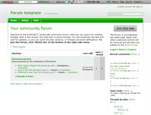 Tablet Screenshot of forum-template.wikidot.com