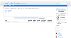 Desktop Screenshot of issuetracker-template.wikidot.com