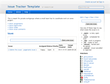 Tablet Screenshot of issuetracker-template.wikidot.com
