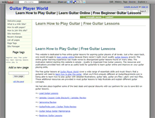 Tablet Screenshot of guitarplayerworld.wikidot.com