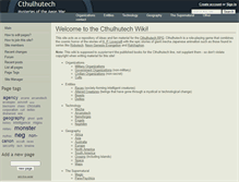 Tablet Screenshot of cthulhutech.wikidot.com