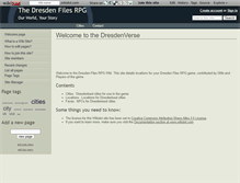 Tablet Screenshot of dresdenfilesrpg.wikidot.com