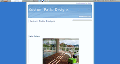 Desktop Screenshot of custom-patio-designs.wikidot.com