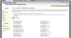 Desktop Screenshot of ffsaga.wikidot.com