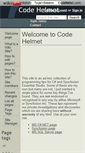 Mobile Screenshot of code-helmet.wikidot.com