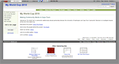 Desktop Screenshot of myworldcup.wikidot.com