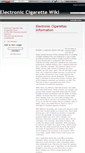 Mobile Screenshot of electronic-cigarettewiki.wikidot.com