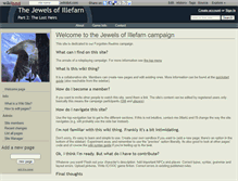 Tablet Screenshot of jewels-of-illefarn.wikidot.com