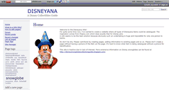 Desktop Screenshot of disneyana.wikidot.com