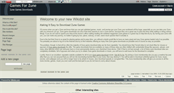Desktop Screenshot of gamesforzune.wikidot.com