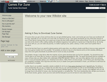 Tablet Screenshot of gamesforzune.wikidot.com