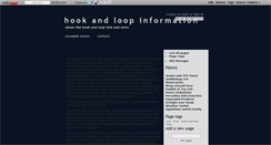 Desktop Screenshot of hookandloopinfo.wikidot.com